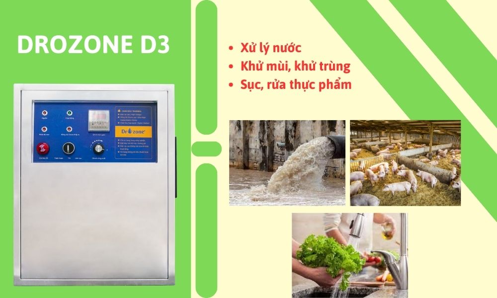 Máy ozone công nghiệp Dr.Ozone D3 Máy ozone công nghiệp Dr.Ozone D3