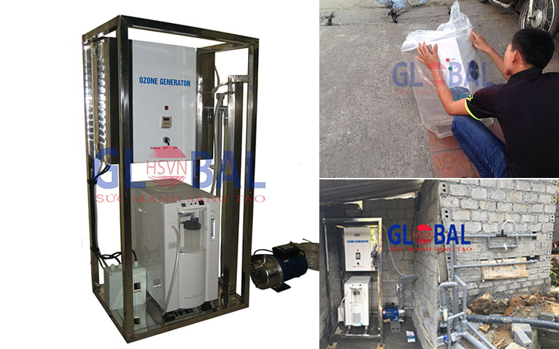 Máy ozone làm sạch nguồn nước