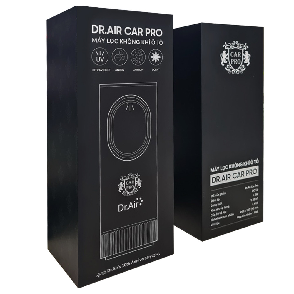Máy lọc không khí ô tô Dr.Air Car Pro giải pháp tối ưu cho xe của bạn