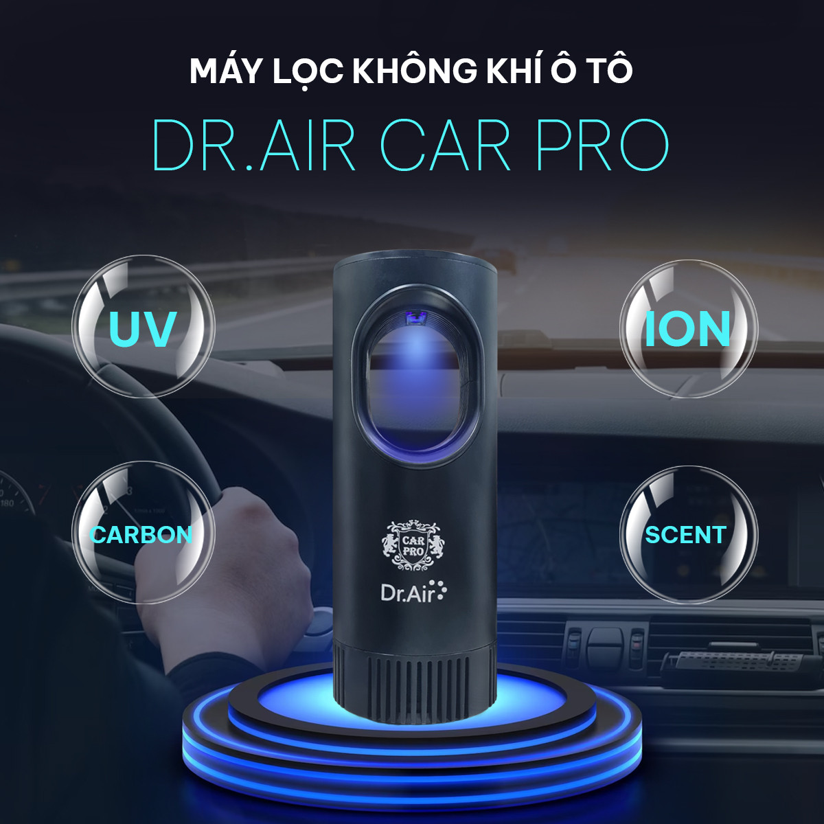 Máy lọc không khí ô tô Dr.Air Car Pro