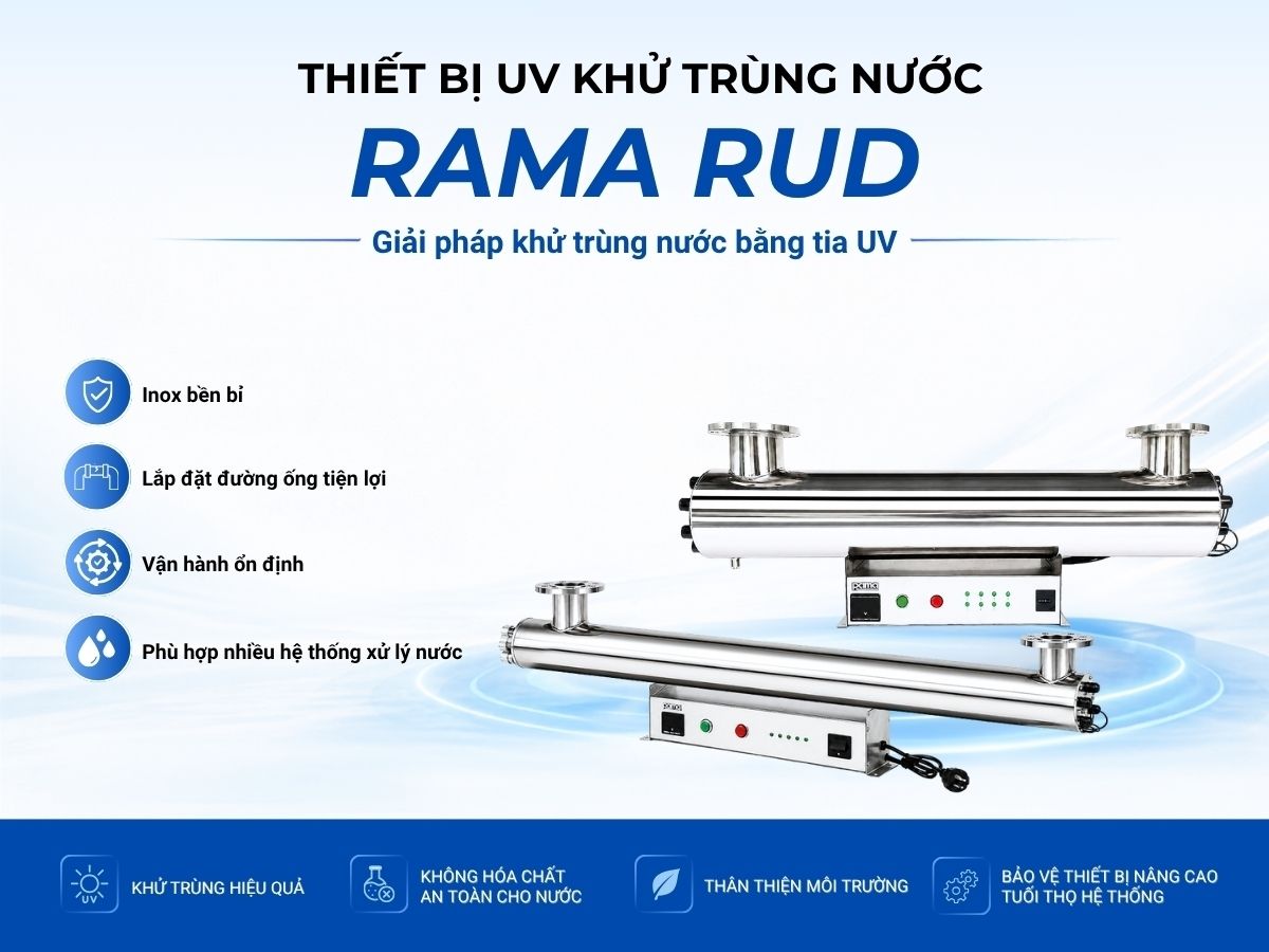 Thiết bị UV khử trùng nước sản xuất Rama RUD-9B80W